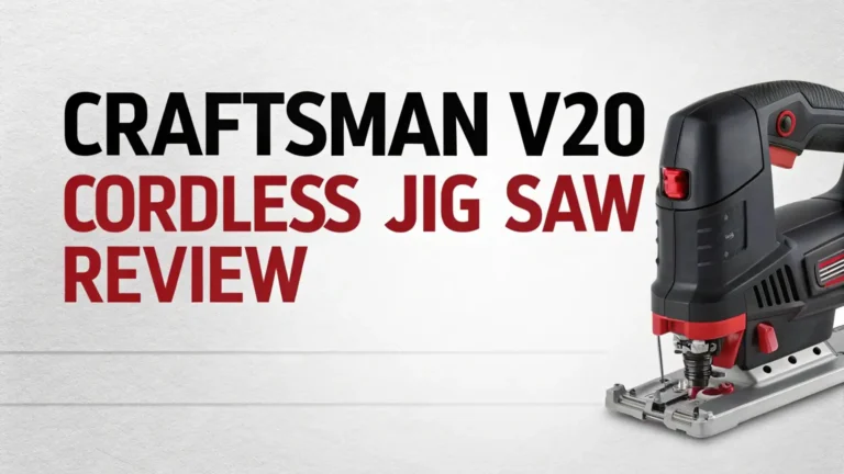 CRAFTSMAN V20 Cordless Jig Saw Review: Your Ultimate Guide
