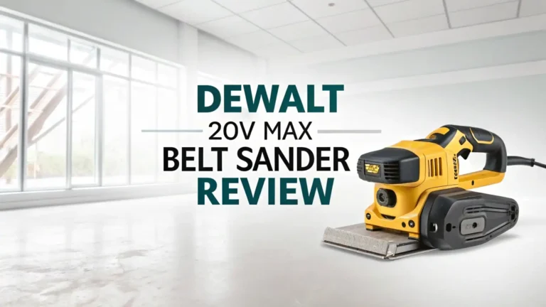 DEWALT 20V MAX Belt Sander Review: Is It Worth the Money?