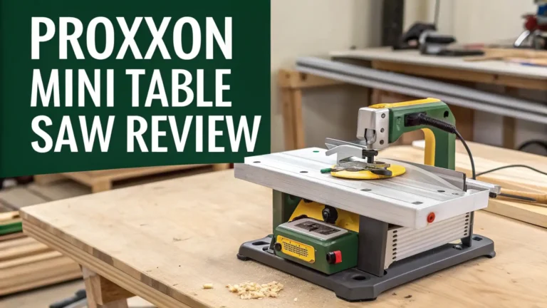 Proxxon Mini Table Saw Review: A Comprehensive Guide