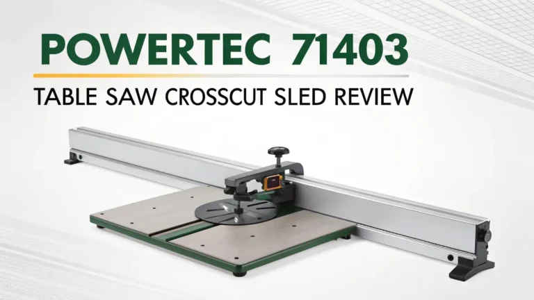 POWERTEC 71403 Table Saw Crosscut Sled Review In 2026