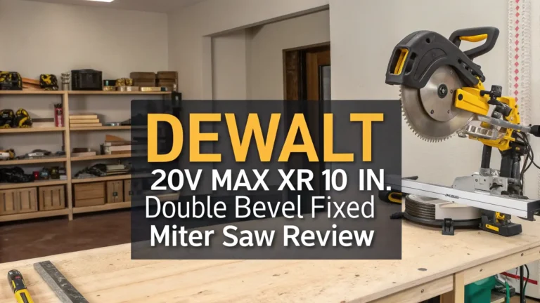 DEWALT 20V MAX XR 10 in. Double Bevel Fixed Miter Saw Review 2026