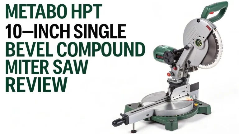 Metabo HPT 10-Inch Single Bevel Compound Miter Saw Review 2026