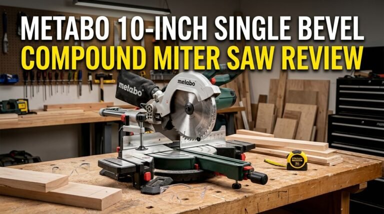 Metabo 10-Inch Single Bevel Compound Miter Saw Review 2026