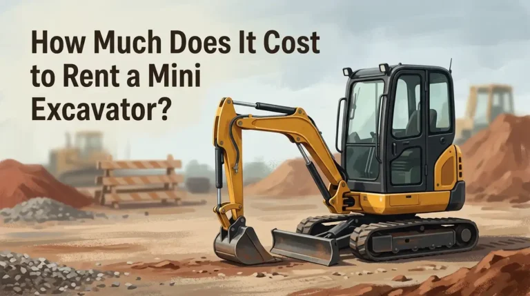 How Much Does It Cost to Rent a Mini Excavator?
