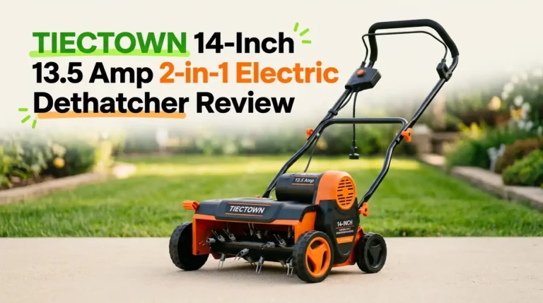 TIECTOWN 14-Inch 13.5 Amp 2-in-1 Electric Dethatcher Review 2026
