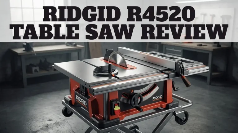 Ridgid R4520 Table Saw Review: Accuracy and Performance Analysis